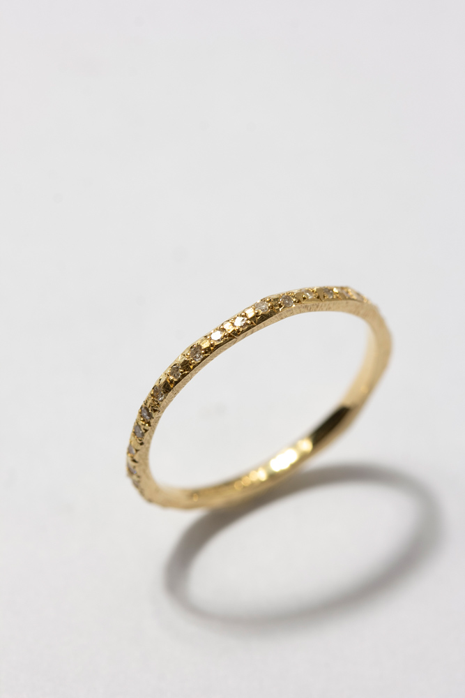 MONAKA jewellery Diamond half etanity ring ダイヤモンドリング/K18 